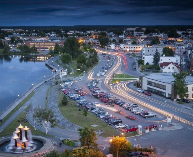 Vue aerienne de Rouyn-Noranda