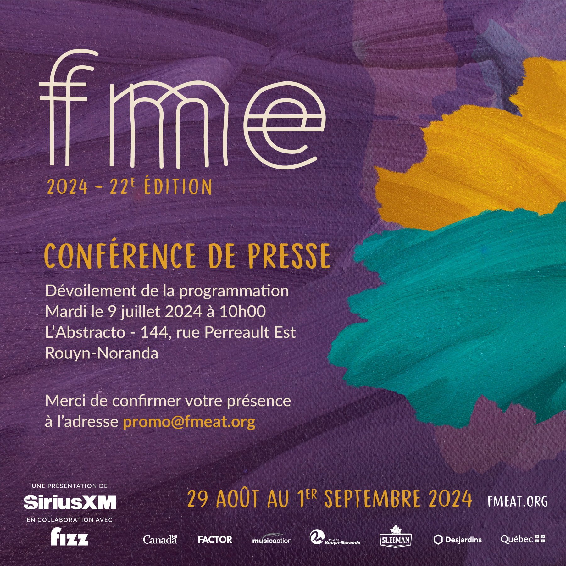 Dévoilement de la programmation 2024 du FME - Tourisme Rouyn-Noranda